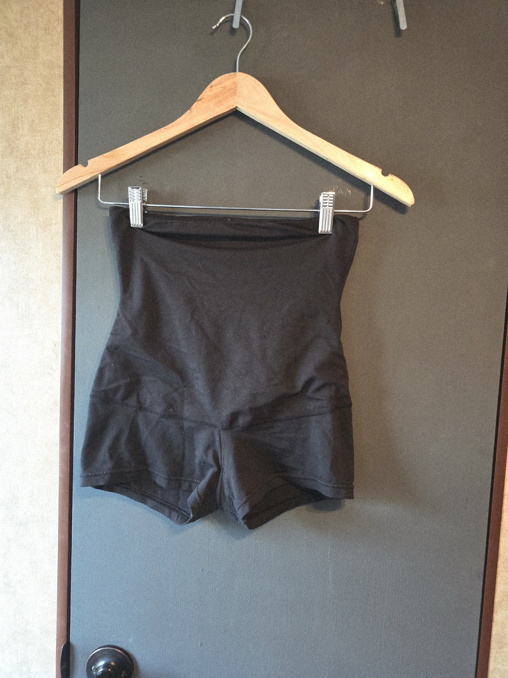 High-Rise Black Sculpting Women's Shorts
